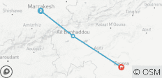  Circuit d\'aventure de 3 jours dans le désert - de Marrakech à Chegaga - 3 destinations 