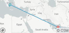  Circuit de 10 jours entre Athènes et Dubaï. - 8 destinations 