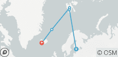  Ultieme Arctische reis – Van Spitsbergen naar Jan Mayen naar IJsland, uitgevoerdagendoor Quark - 5 bestemmingen 