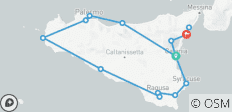  10 jours Catane, Syracuse, Etna, Palerme et Taormine. - 16 destinations 