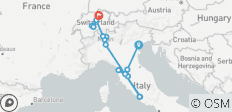  Highlights von Italien &amp; Schweiz 15 Tage - 15 destinations 