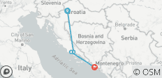  8 jours en Croatie en train. - 5 destinations 