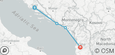  8 jours Split, Dubrovnik, Tivat et Tirana - 4 destinations 