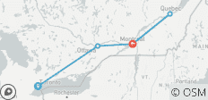  Oostelijke stadslichten – van Toronto naar Quebec City per trein - 5 bestemmingen 