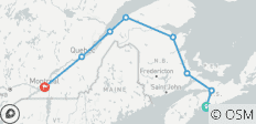  Coastal Charm and French Flair: Halifax to Montreal by Rail - 8 destinations 