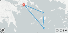  7 jours à Athènes, Mykonos et Santorin de nuit et de tourisme. - 4 destinations 