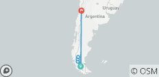  Circuit en voiture de location dans le sud de la Patagonie - 6 destinations 