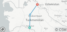  D\'Achgabat à Shavat (circuit au Turkménistan avec départ pour Khiva, Ouzbékistan) - 3 destinations 