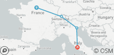  Paris, Switzerland and Italy Escapade - 4 destinations 