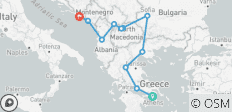  Mythic Wonders: Athens to Dubrovnik Adventure - Small Group Tour - 11 destinations 