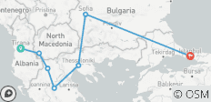  Balkan Wonderen van Tirana naar de Pracht van Istanbul vlucht inbegrepen - 7 bestemmingen 