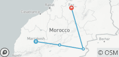  3 dagen woestijnRondreis door Marrakech naar Fes via Merzouga - 4 bestemmingen 