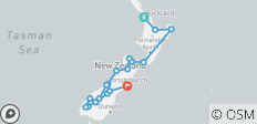  Von Auckland nach Christchurch - 16 Tage - 18 Destinationen 