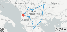  Balkan Ring - Circular Adventure from Tirana - Small Group Tour - 10 destinations 