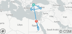  15 dagen Wonderen van Turkije&amp;Egypte. - 17 bestemmingen 