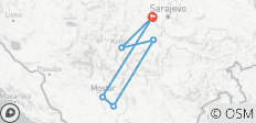  Circuit hivernal de plusieurs jours à Sarajevo - Le bonheur des Jeux olympiques d\'hiver de 2024 - 7 destinations 