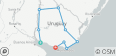  Circuit en voiture de location en Uruguay - 10 destinations 