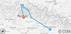  Annapurna Circuit Trekking - 9 Days - 10 destinations 