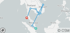  Asian Adventure: Länderhopping durch Südostasien - 12 Destinationen 