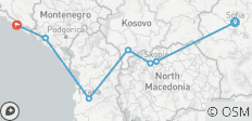  Sofia to Dubrovnik: Express Cultural Expedition - Small Group Tour - 7 destinations 