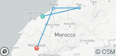  Villes marocaines : Casablanca, Fès, Rabat et Marrakech - 4 destinations 