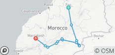  Marokkanische Highlights: Fes, die Wüste Sahara und Marrakesch - 13 Destinationen 