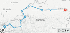  Innsbruck - Salzburg - Vienna Cycle Tour - 13 days - 11 destinations 