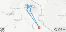  Ascension du Mont Kilimandjaro par la route Machame 9 jours (tous les hébergements et transports sont inclus) - 9 destinations 