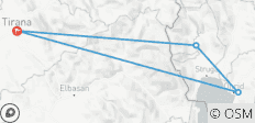  Excursión por el norte de Macedonia; Ohrid y Struga desde Tirana - 4 destinos 