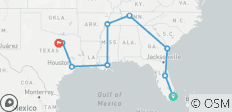  États-Unis : un Road Trip de Miami à Dallas (12 jours) - 9 destinations 