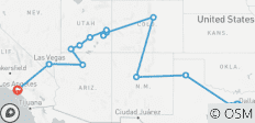  États-Unis : Road Trip et visites des parcs nationaux ( fin : Los Angeles, 12 jours) - 14 destinations 