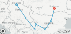  Circuit semi-privé ; Serbie, Bulgarie et Roumanie de Belgrade à Bucarest - 7 destinations 