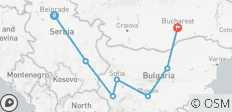  Semi-Private Tour; Serbia, Bulgaria &amp; Romania from Belgrade to Bucharest - 7 destinations 