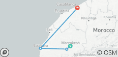  De Marrakech à Casablanca : Désert d\'Agafay et côte atlantique - 4 destinations 