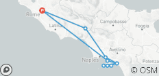  Bergtoppen &amp; kusten – de Vesuvius, Pompeii &amp; Amalfi – een rondreis in kleine groep – vanuit Rome – 3 dagen - 10 bestemmingen 