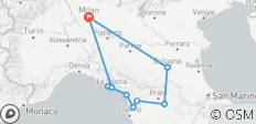  Ruta de la Toscana de 4 días: Florencia y Cinque Terre en grupo pequeño desde Milán - 10 destinos 