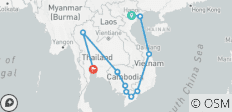  Beauté du Vietnam, du Cambodge et de la Thaïlande - 21 jours - 11 destinations 