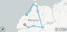  Höhepunkte Marokkos vom Strand bis zur Wüste: Fes, Marrakesch, Sahara &amp; mehr - 8 Destinationen 