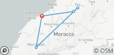  Luxe Rondreis door door Noord –Marokko - 5 bestemmingen 