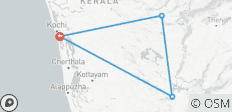  Circuito a Kerala con el Santuario de Fauna Salvaje de Periyar - 4 destinos 