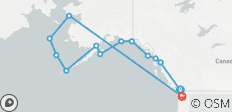  Alaska &amp; British Columbia – Inside Passage, beren &amp; de Aleoeten – noordwaarts - 13 bestemmingen 