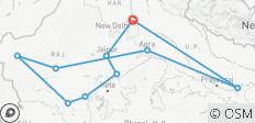 Luxury Palace On Wheels Train Tour Ending With Varanasi - 11 Days - 10 destinations 