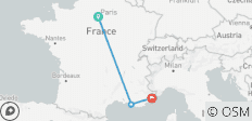  Paris and Côte d\'Azur (the French Riviera) - Paris, Marseille &amp; Nice in 8 Days - 4 destinations 