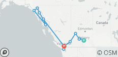  L\'Ouest canadien en train avec la croisière en Alaska - 2024 - 15 destinations 