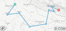  Ruta del patrimonio del norte de la India y Nepal - 9 destinos 