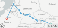  Europäische Edelsteine: Budapest - Paris - 16 Destinationen 