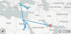  Turquía Egipto Dubai viaje de lujo ( vuelos incluidos/grupo pequeño) - 16 destinos 