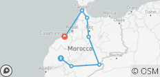  Viaje en coche por Marruecos: Marrakech, Chefchaouen y Casablanca en grupo - 7 destinos 