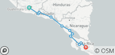  Du Guatemala au Costa Rica (11 destinations) - 11 destinations 