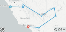  Real San Francisco to LA - 9 destinations 